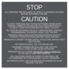 Mobile County, Alabama Spa Safety Rules Sign