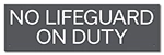 Montana No Lifeguard On Duty Sign