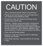 Montana Spa Rules Sign