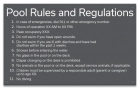 Montgomery County, Alabama Pool Rules and Regulations Sign