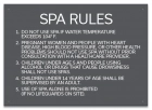 Montgomery County, Alabama Spa Rules Sign