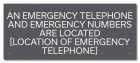 Nevada Emergency Phone Location Sign
