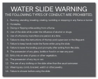 Nevada Water Slide Rules Sign