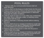 New Hampshire Pool Rules Sign