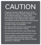 New Jersey Hot Tub Spa Caution Sign