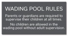 New Jersey Wading Pool Rules Sign