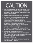 New York City Spa Rules Sign