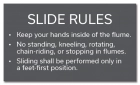 New York City White-Water Slide Rules Sign