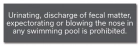 New York Pool Pollution Prohibited Sign