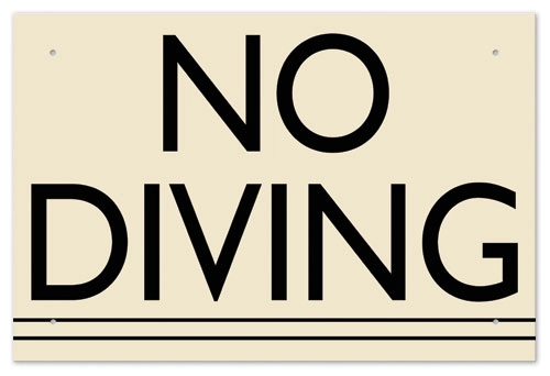 No Diving