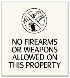 No Firearms or Weapons Allowed - Celtec Version
