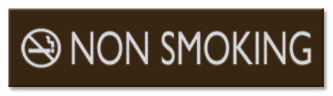 Non Smoking Sign w/Symbol