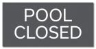 North Carolina Pool Closed Sign