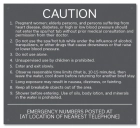 North Carolina Spa Rules Sign