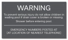 North Carolina Wading Pool Rules Sign