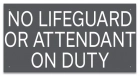 Oklahoma No Lifeguard Sign