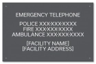 Ontario Canada Emergency Phone Sign