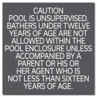 Ontario Canada Unsupervised Pool 2 Sign