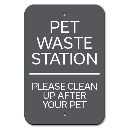 Pet Waste Station Sign