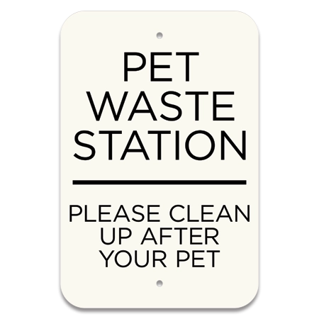 Pet Waste Station Sign