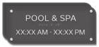 Pool and Spa Sign