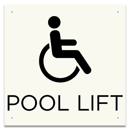 Pool Lift w/ISA Symbol - Large