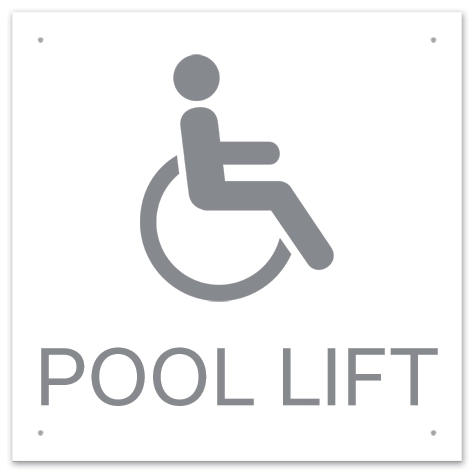 Pool Lift w/ISA Symbol - Large