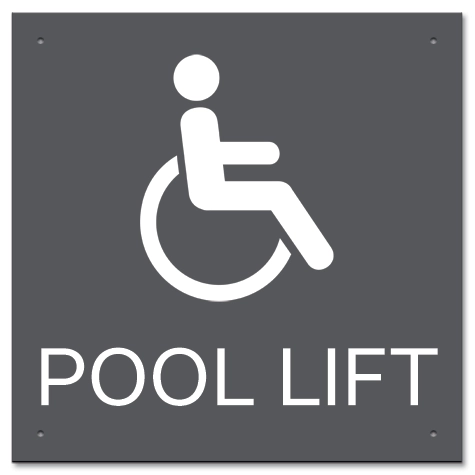 Pool Lift w/ISA Symbol - Large