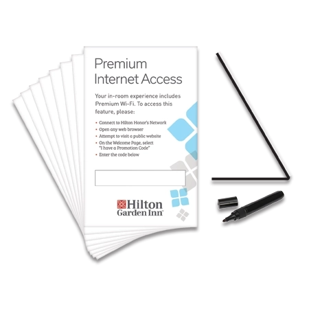 Premium Internet Access Easel w/Chalk Marker - 8 Pack