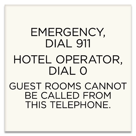 Recreation Area Telephone Sign