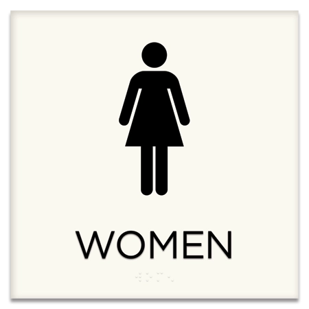 Restroom Sign w/Female Symbol