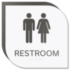 Restroom Sign w/Male & Female Symbols