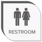 Restroom Sign w/Male & Female Symbols