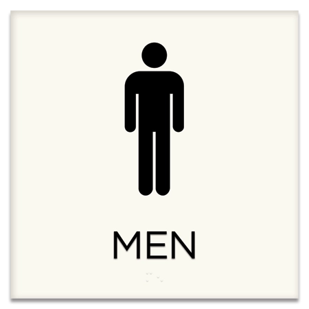 Restroom Sign w/Male Symbol