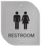 Restroom Sign w/Unisex Symbols