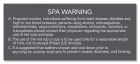 Rhode Island Spa Warning Sign