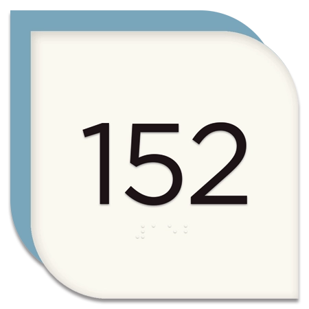 Room Number Sign - 3 Numbers with No Pattern