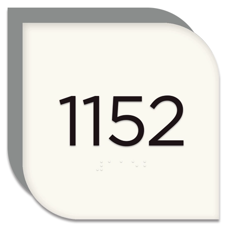 Room Number Sign - 4 Numbers with No Pattern