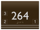 Room Number Sign w/Symbols - California Only