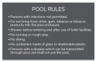 South Dakota Pool Rules Sign