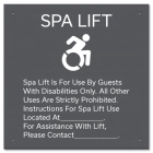 Spa Lift Rules w/Dynamic ISA Symbol - Large