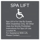 Spa Lift - Rules With Symbol
