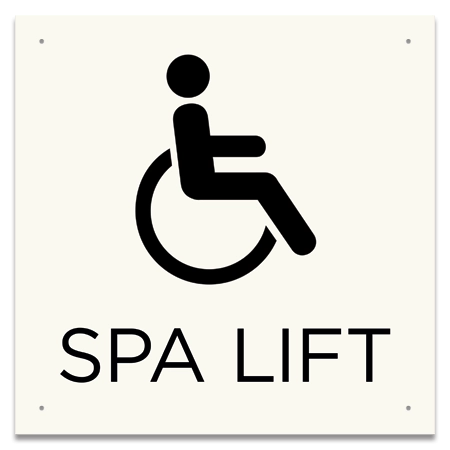 Spa Lift w/ISA Symbol - Large