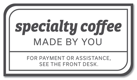 specialty coffee Made by You VinylCoffee Machine Graphic