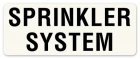 Sprinkler System Label