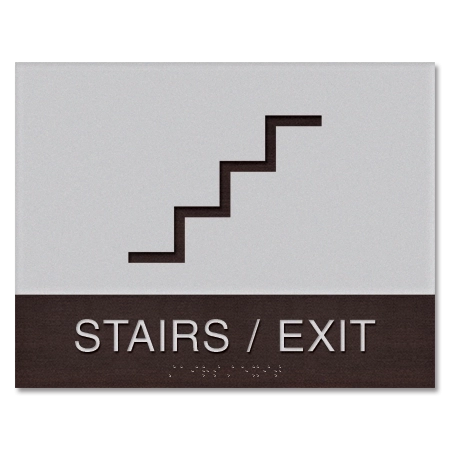 Stairs / Exit Sign w/Symbol
