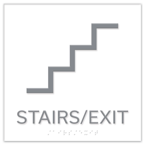 Stairs/Exit Sign w/Symbol