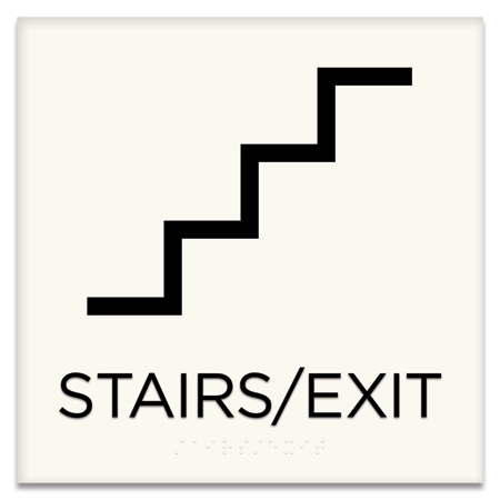 Stairs/Exit Sign w/Symbol