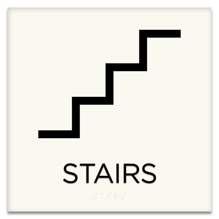 Stairs Sign w/Symbol