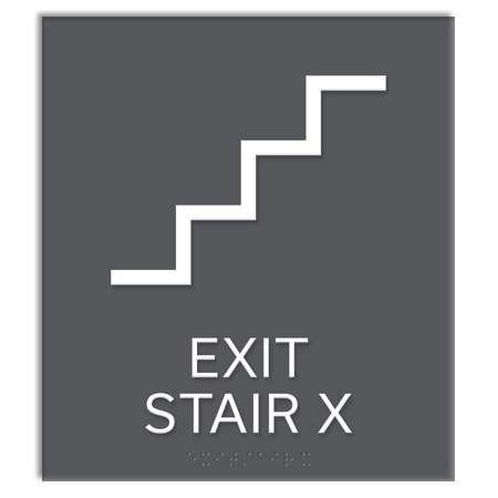 Stairway Exit Sign - DC Compliant